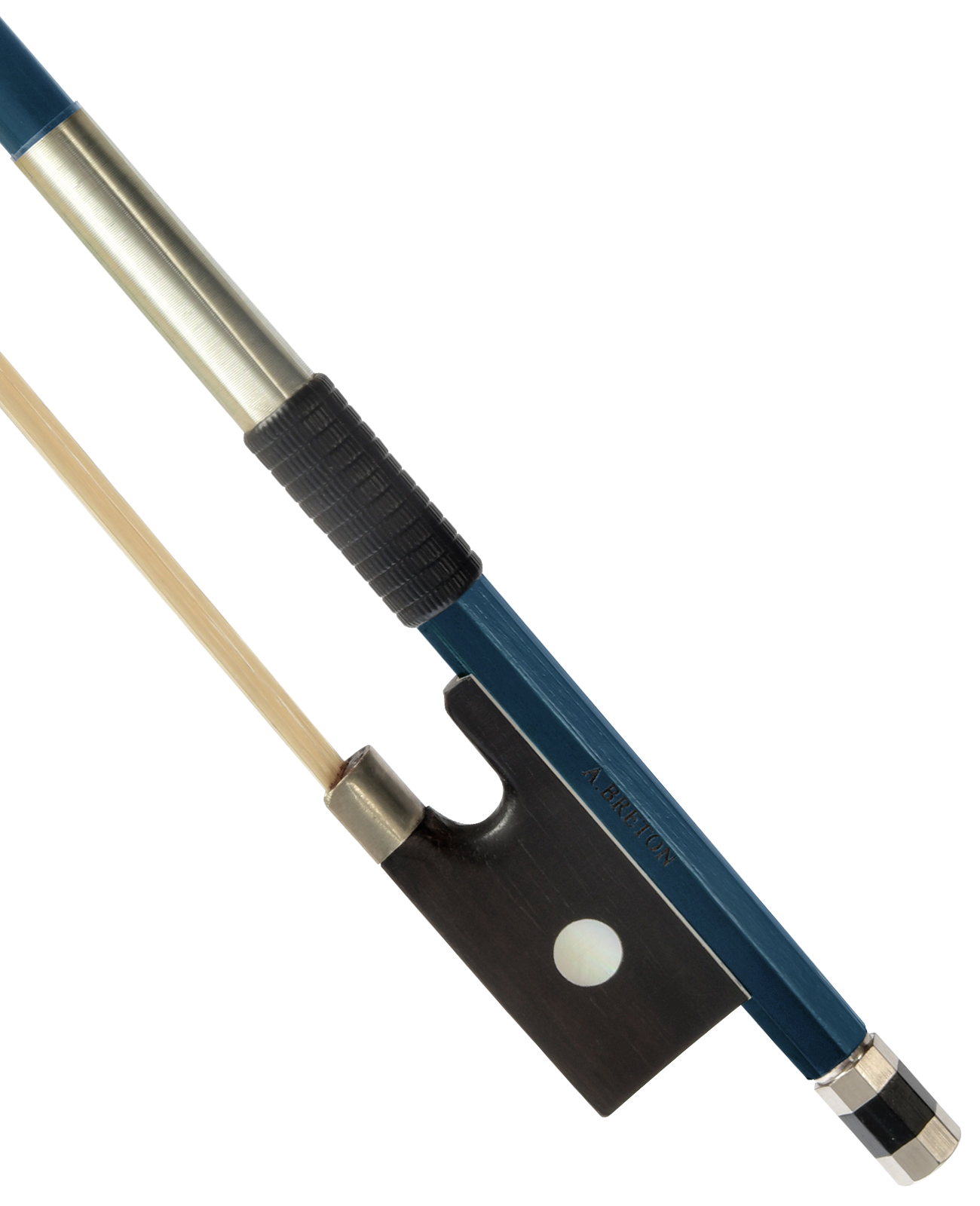 Anton Breton AB-110BU Brazilwood Student Violin Bow - 4/4 Size - Blue