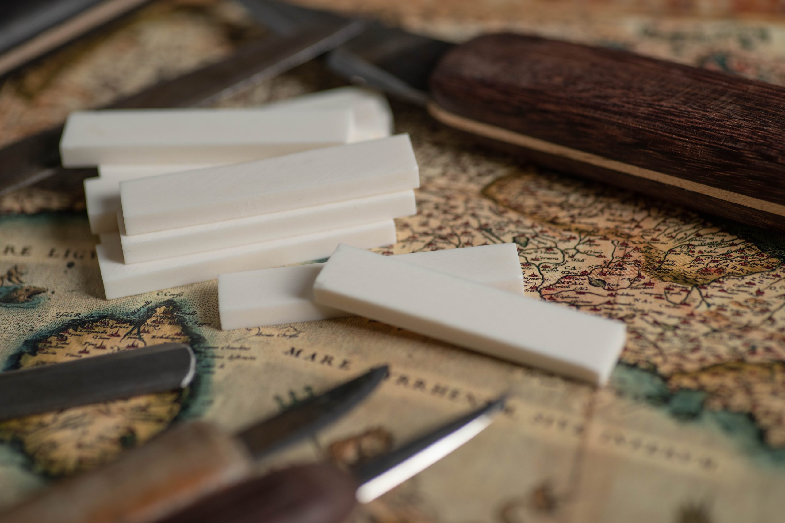 F-3308 bone bridge blank for 12-string