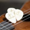 Golden Gate FP-1 Ukulele Felt Picks - White - 3-Pack - Image 5