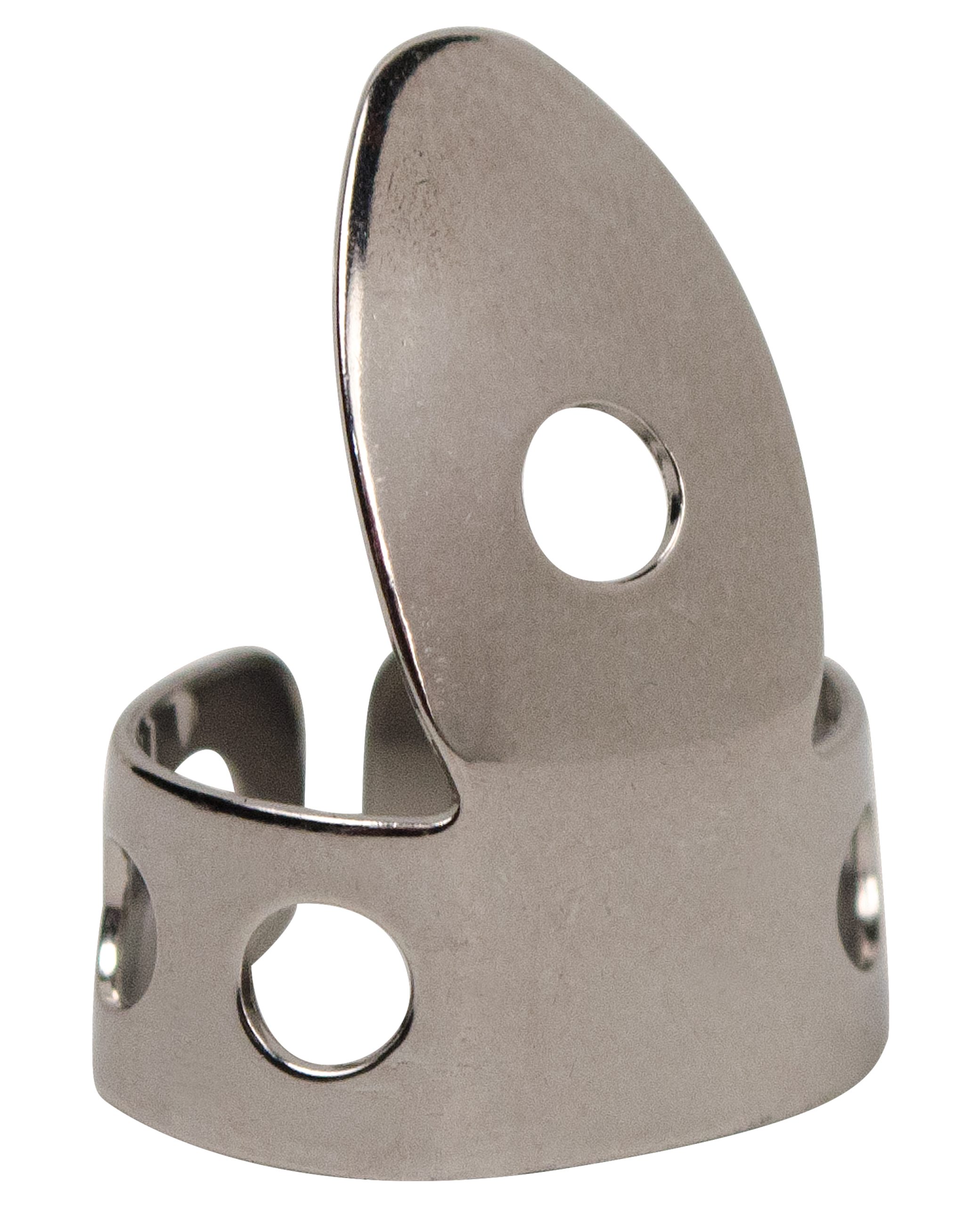 Golden Gate GP1-3W Thumb & Finger Pick Pack - Stainless Steel/White - Medium - Image 2