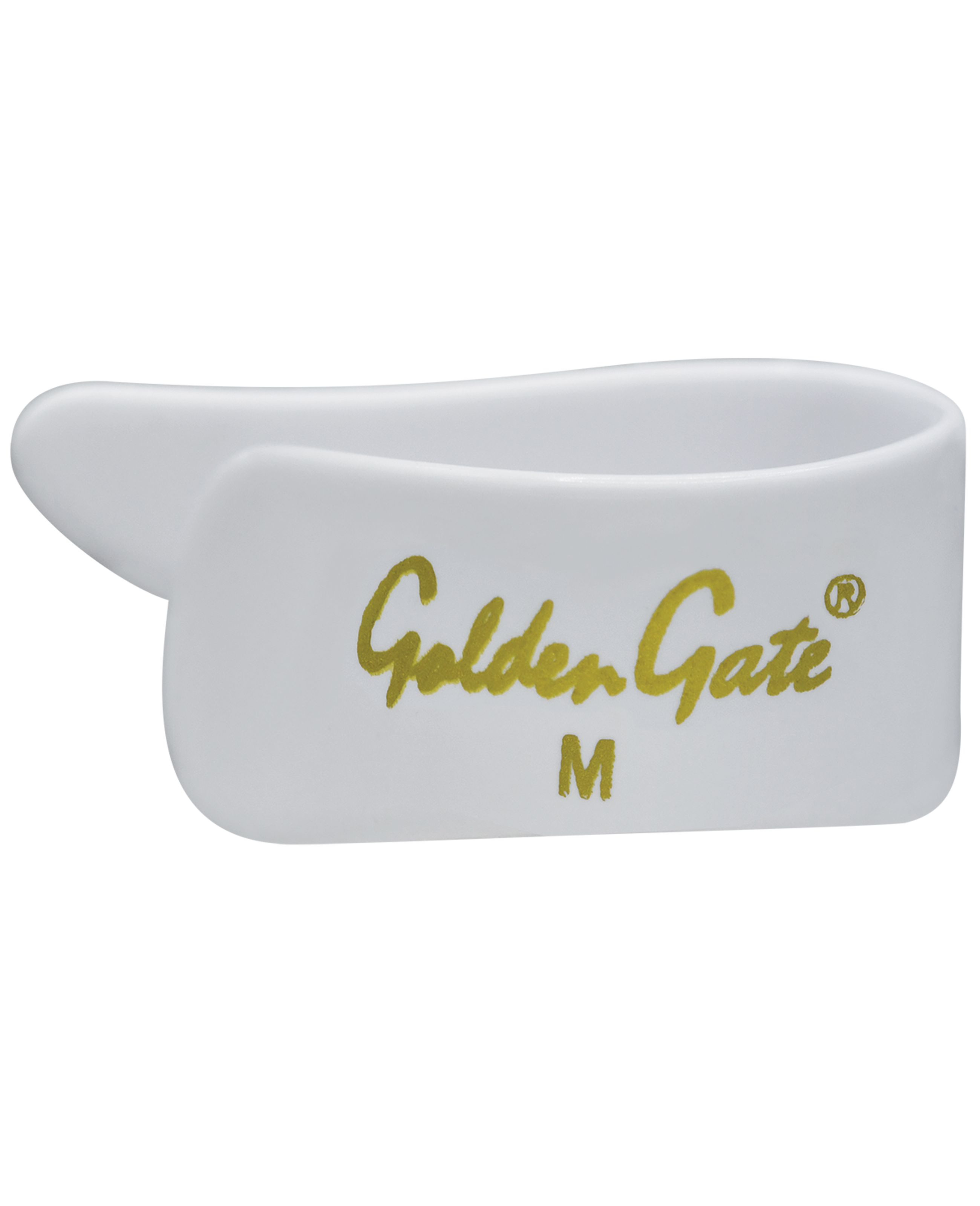 Golden Gate GP-3W-4PK Thumb Pick - White - Medium - 4-Pack - Image 2