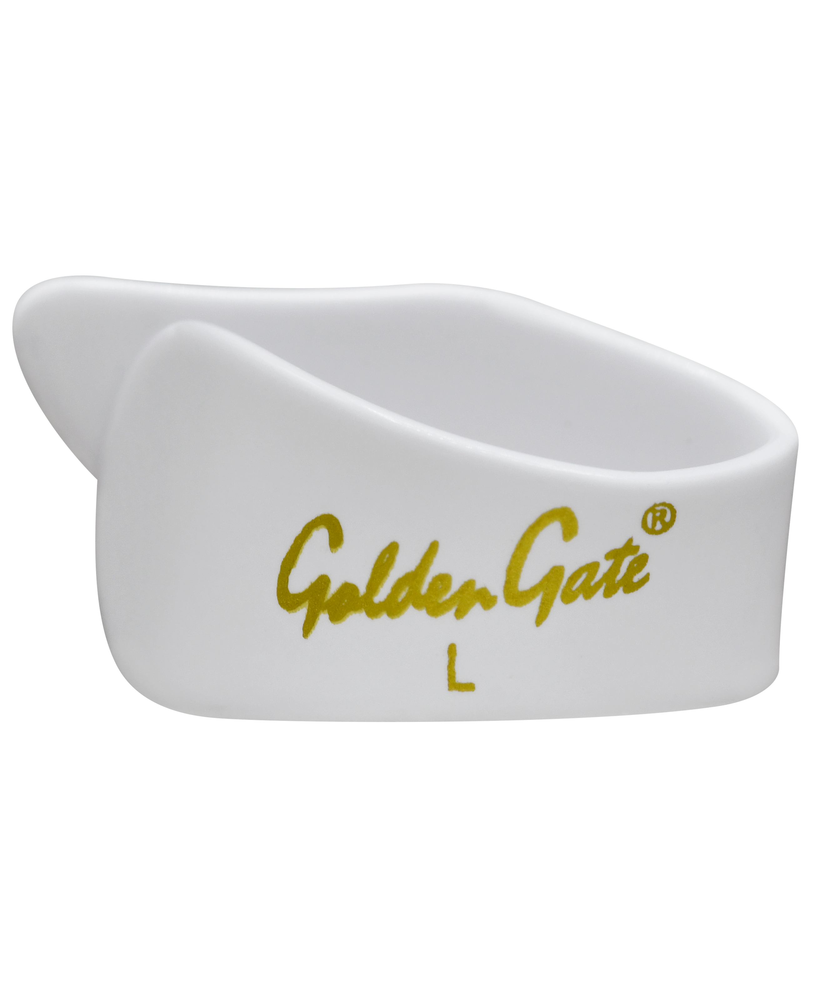 Golden Gate GP-4W-4PK Thumb Picks - White - Large - 4-Pack - Image 2