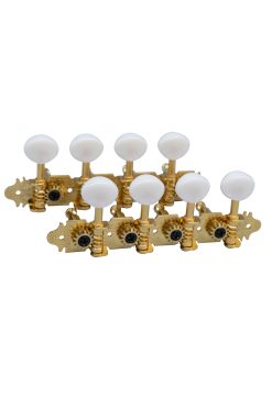 Golden Gate M-123 A-Model Mandolin Tuners - 2 Planks (4+4) - Gold