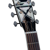 Regal RD-56 Artist Series Roundneck Black Lightning Resophonic Guitar - Translucent Black - Image 3