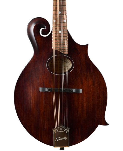 Kentucky KM-626 Standard Oval Hole F-Model Mandolin – Satin Brown